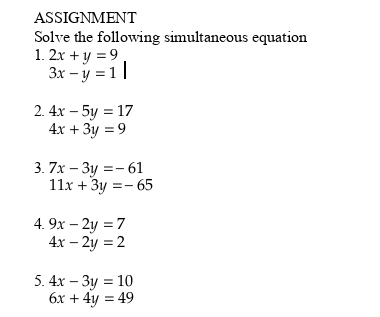 ACAD WEEK 1 ASSIGNMENT: SIMULTANEOUS LINEAR EQUATIONS – MYPFS ...